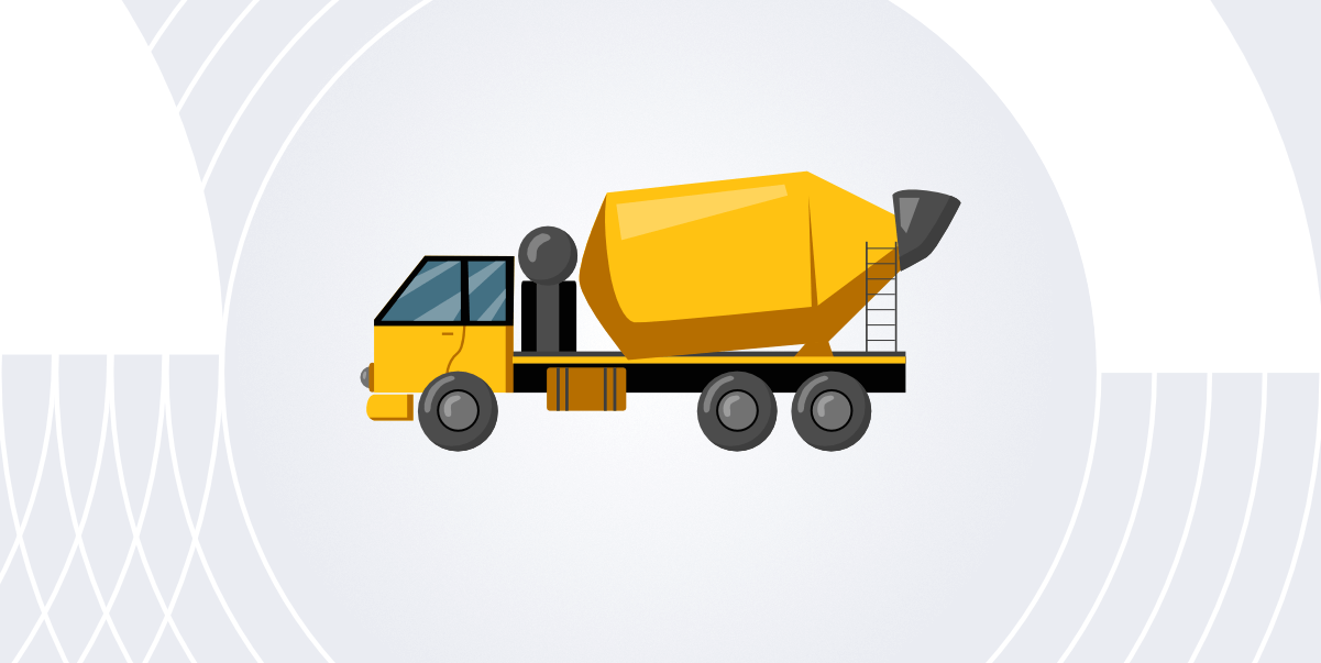 samochód ciężarowy betoniarka