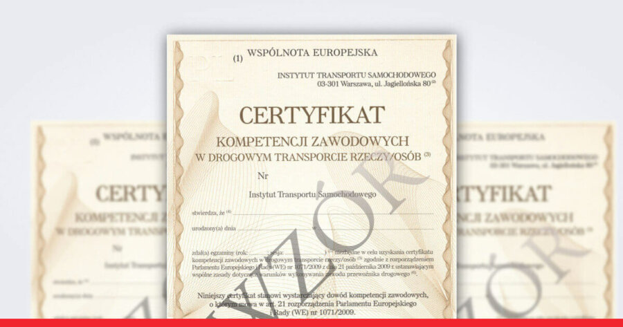 certyfikat kompetencji zawodowych