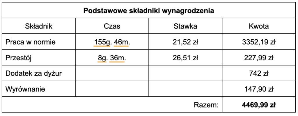 skladniki wynagrodzenia 09, czas pracy kierowcy, program do rozliczania kierowców