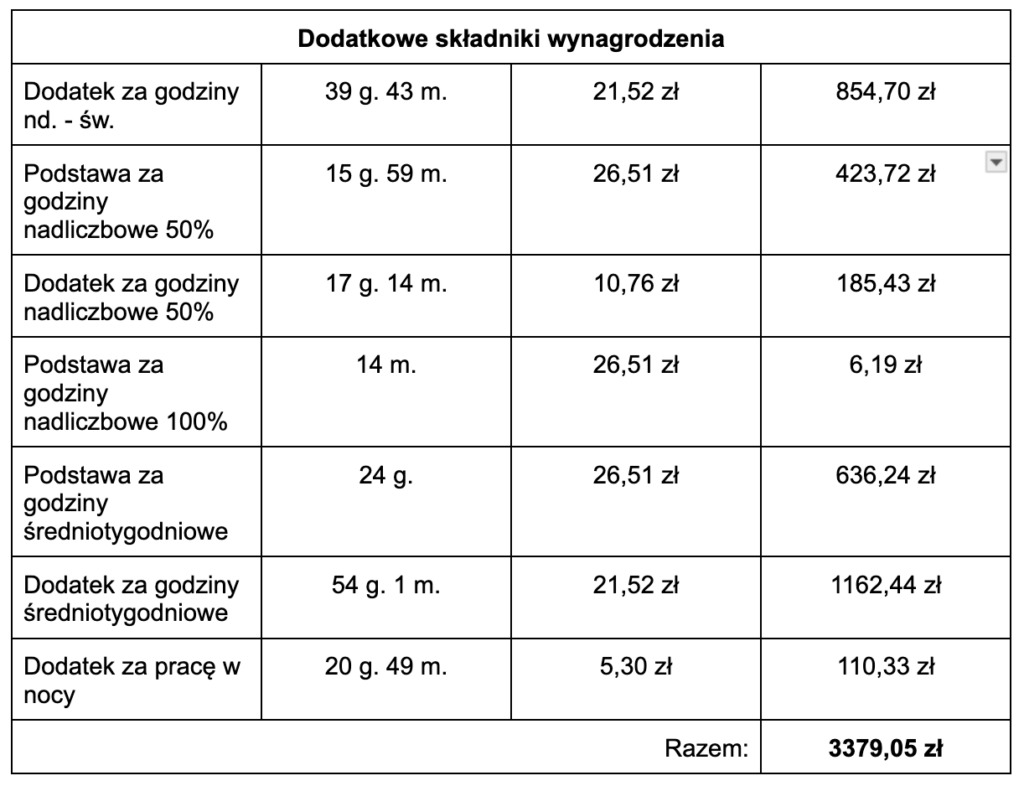 skladniki wynagrodzenia 10, czas pracy kierowcy, program do rozliczania kierowców