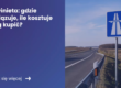 Grafika prezentująca z lewej strony tytuł artykułu: Eurowinieta: gdzie obowiązuje, ile kosztuje i jak ją kupić? Z prawej zdjęcie autostrady na tle znaku drogowego autostrada