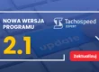 Tachospeed Expert banner informujący cy o aktualizacji programu