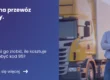 banner z lewej strony tytuł artykułu kurs na przewóz rzeczy z prawej zdjęcie kierowcy w tle samochód ciężarowy
