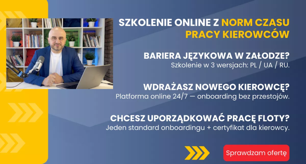 szkolenie z norm czasu pracy kierowcy, czas pracy kierowcy, program do rozliczania kierowców