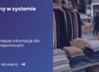 Grafika prezentująca z lewej strony tytuł artykułu: Zmiany w systemie SENT. Najważniejsze informacje dla firm transportowych. Natomiast z prawej grafika sklepowych piłek z ubraniami a z tyłu załadowana ciężarówka do przewozu