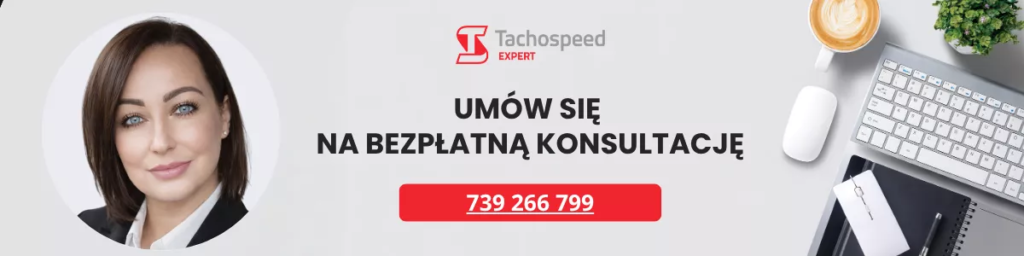 Grafika zachęcająca do konsultacji z ekspertem na grafice numer telefonu oraz zdjęcie konsultantki