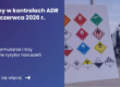 Grafika prezentująca po lewej stronie tytuł artykułu: Zmiany w kontrolach ADR od 24 czerwca 2026 r. Po prawej zdjęcie karty ze znakami ADR a w tle cysterna.