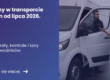 Grafika prezentująca z lewej strony tytuł artykułu: Zmiany w transporcie lekkim od lipca 2026. Z prawej zdjęcie kontroli ITD busa na drodze