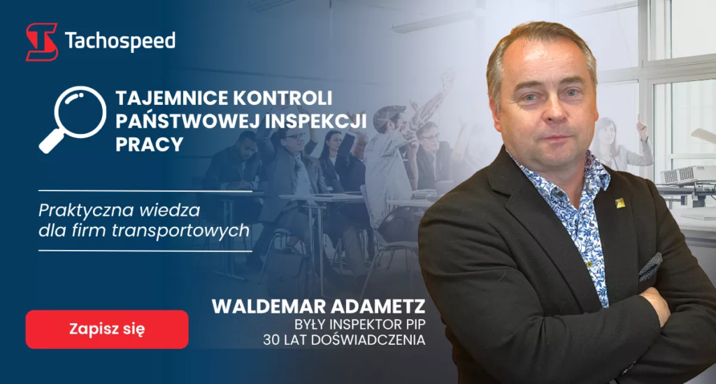 Grafika zapraszające na szkolenie Tajemnice kontroli państwowej inspekcji pracy. Zdjęcie prowadzącego 