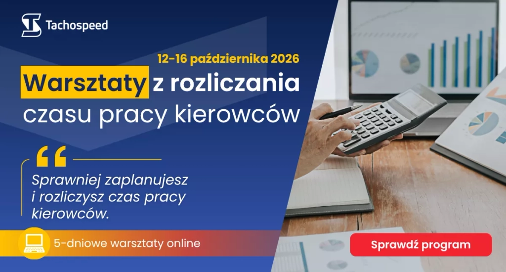 grafika prezentująca możliwość zapisu na warsztaty z rozliczania czasu pracy kierowców